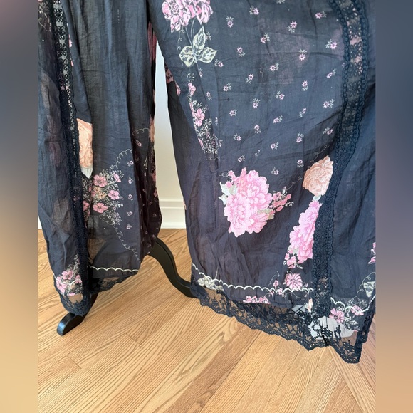 NWT Free People Hey Lover printed sleep/lounge pants sz large - Picture 4 of 8